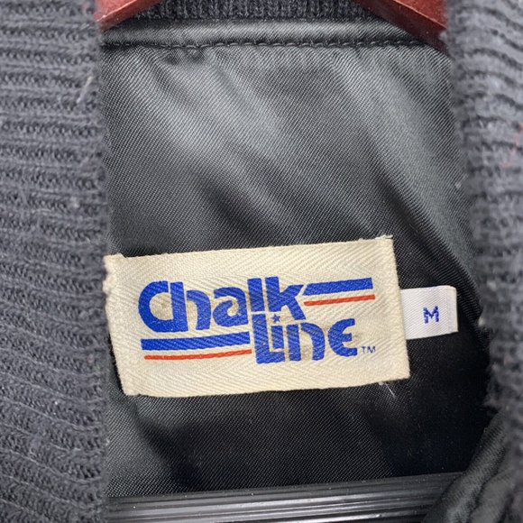 Vintage Chalk Line NFL Los Angeles Raiders AFC Wool Varsity Jacket M READ AS IS - Picture 3 of 14